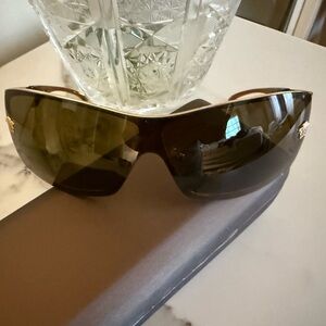 Versace Black and Gold Sunglasses